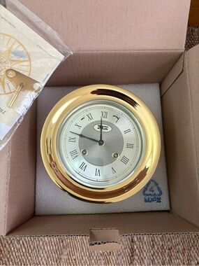 Weeks & Plath Anniversary 8-Day Ship's Bell Clock